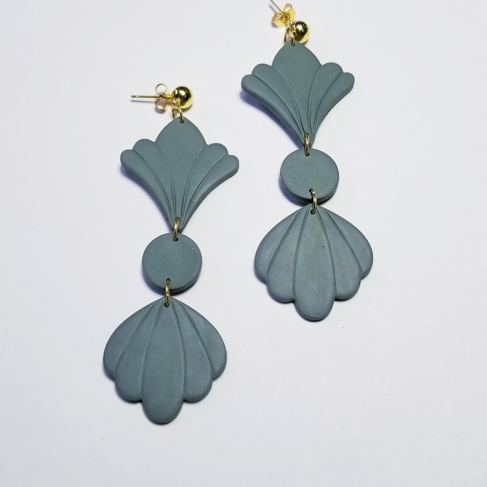 Handcrafted polymer clay earrings